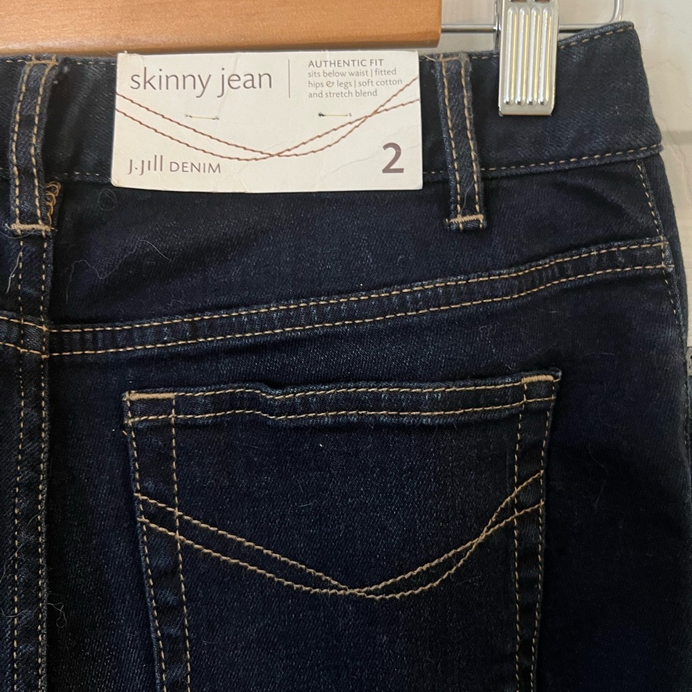 J.Jill Denim Skinny Jeans - dark wash - size 2 - NWT